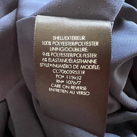 ALICE + OLIVIA Carli Cold-Shoulder Mini Dress Navy Size S - Picture 8 of 8